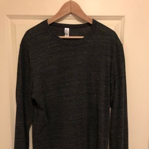 XL long sleeve Heather Black